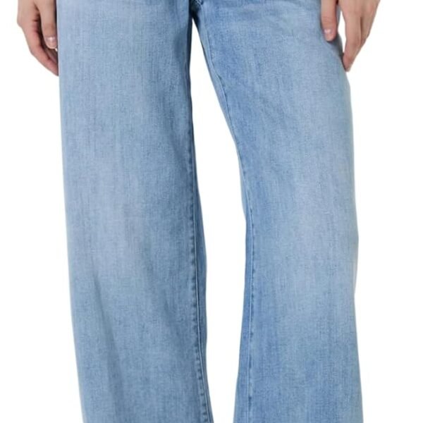 Jeans for Women Wide Leg Stretchy Loose Baggy with Patch Pockets Trendy High Waisted Straight Leg Jeans (Runs Large)