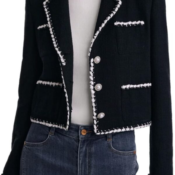 2025 Womens Casual Blazers Long Sve Work Office Open Front Suit Jacket Business Blazer