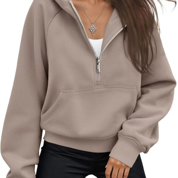 Womens Hoodies Fleece Fall Fashion Outfits Workout Sweatshirts Y2k Winter Zip Up Jackets Oversized Tops Clothes 2025