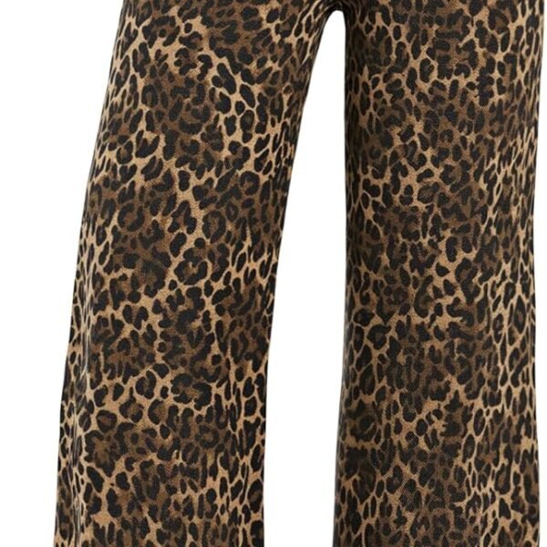 Women's 2025 Wide Leg Jeans Distress Mid Waist Denim Pants Vintage Y2K Trousers